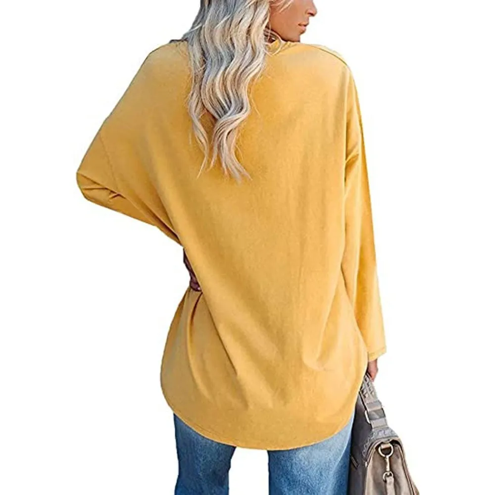 🔥🔥🔥🔥Women's Loose Long Sleeve Fashion V-neck Top