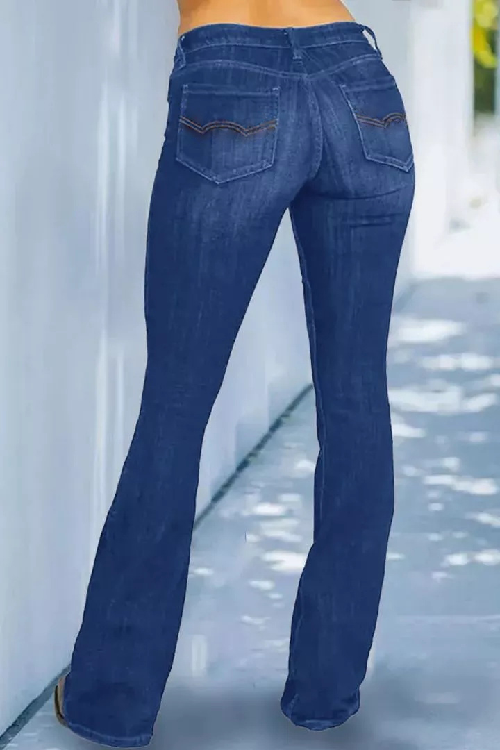 Midiross Vintage Mid Waist Flare Jeans