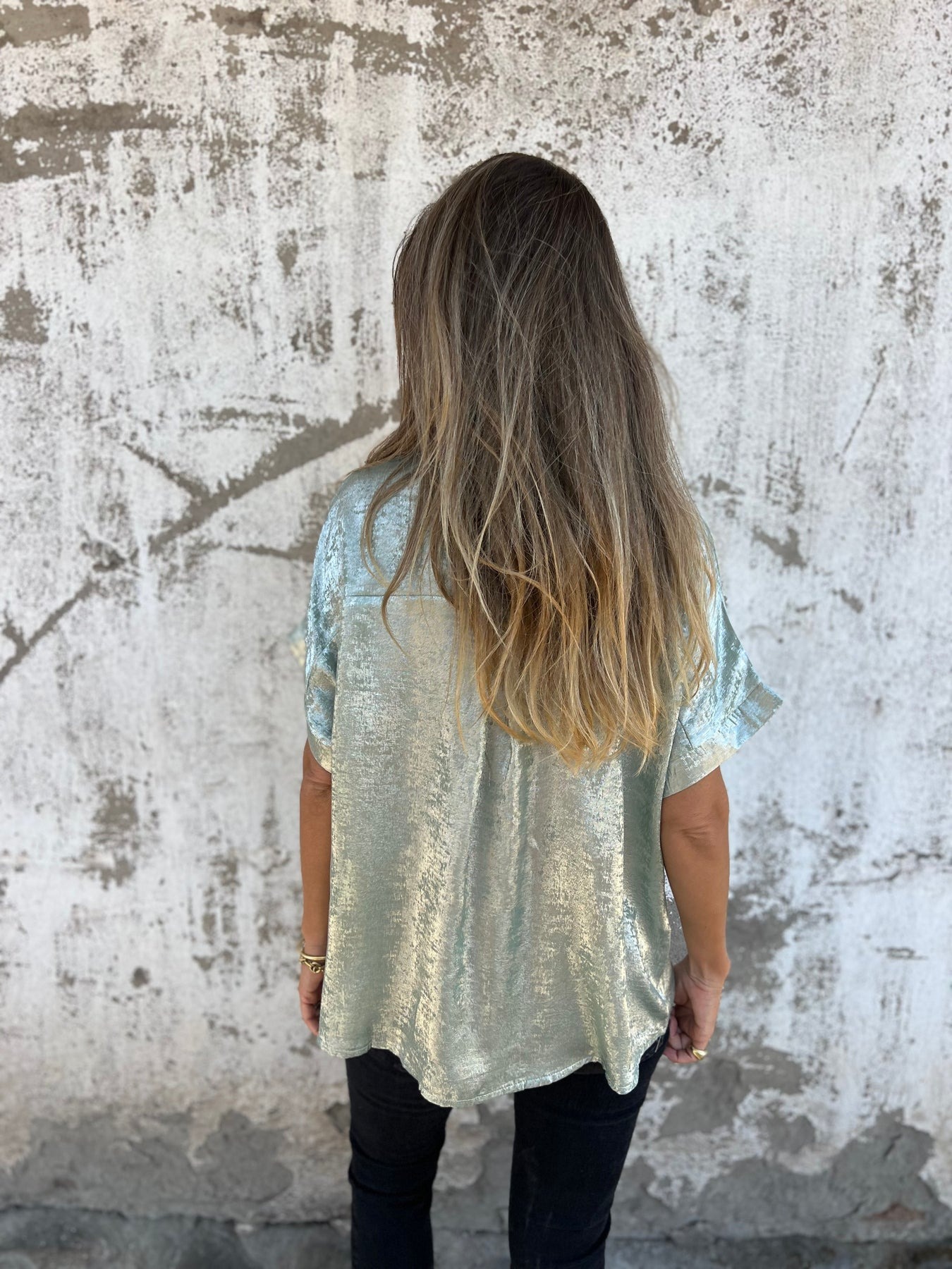 🔥HOT SALE🔥Loose Metallic Shirt(BUY 2 FREE SHIPPING)