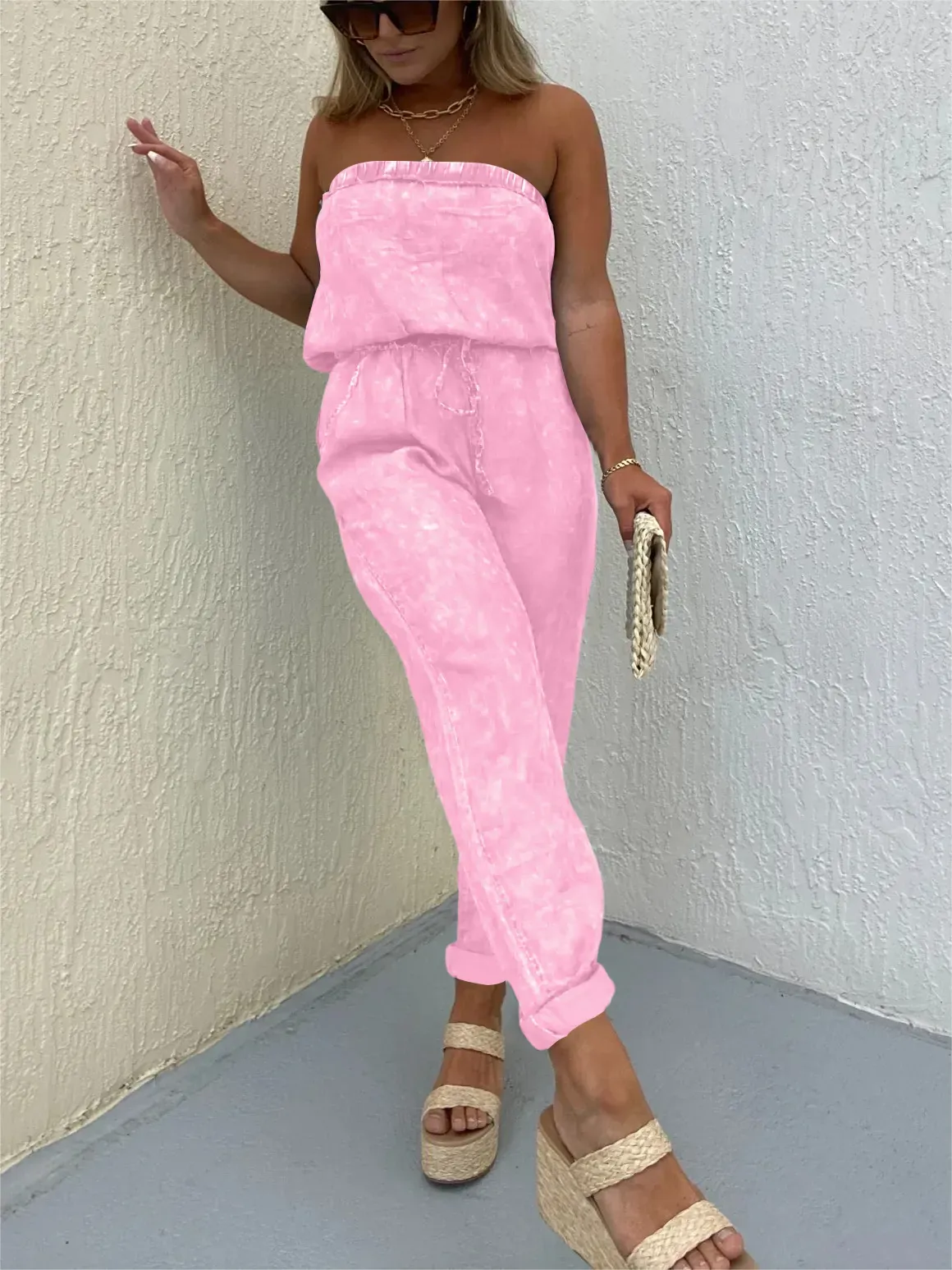 🔥🔥🔥🔥WOMEN'S STRAPLESS DENIM JUMPSUIT