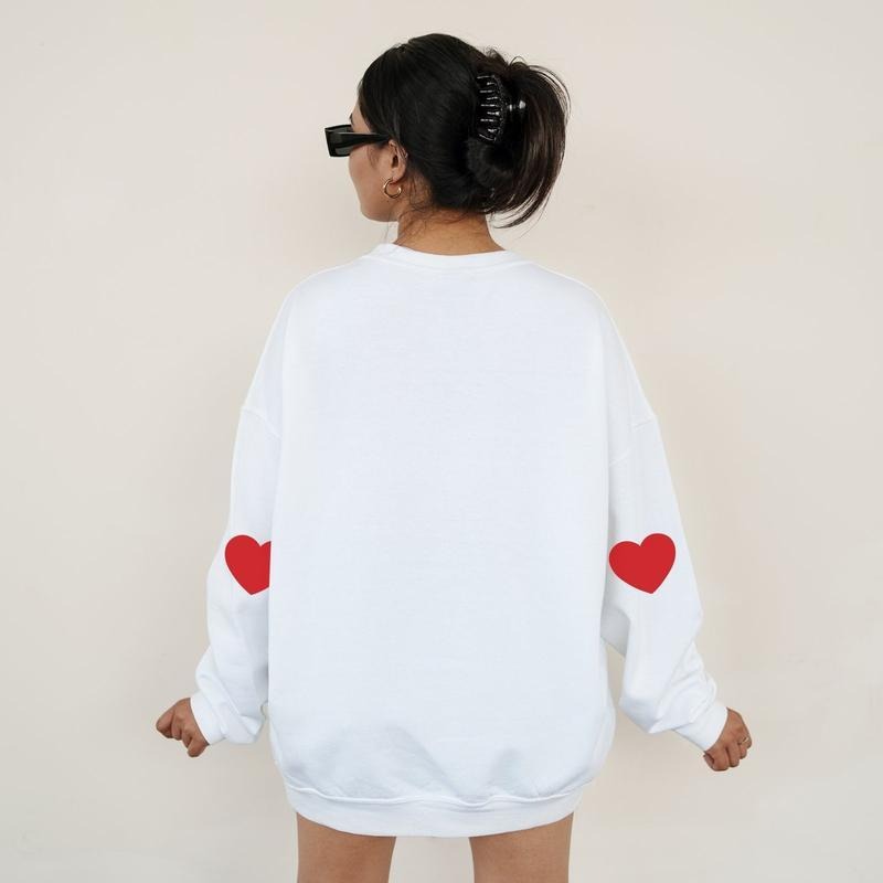 2025 Long Sleeve Sweatershirt with Heart Elbow Patch (BUY 2 FREE SHIPPING)