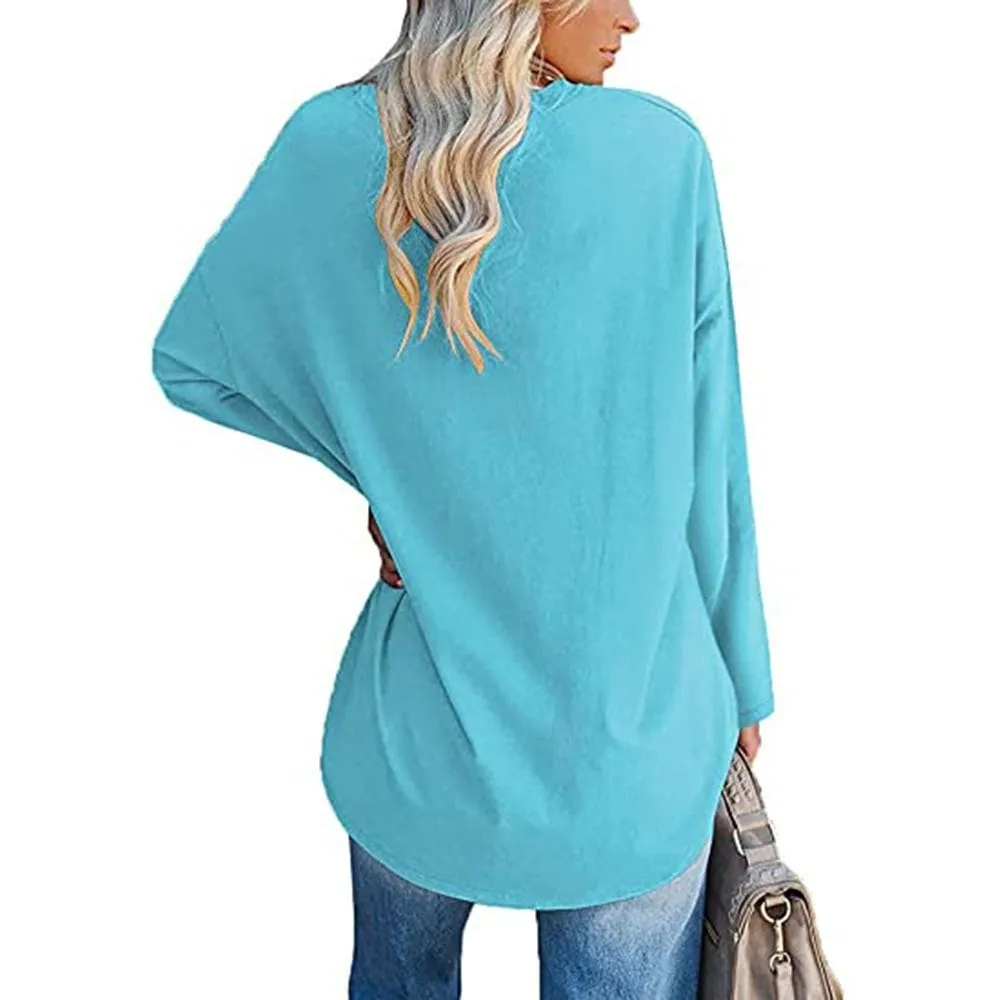 🔥🔥🔥🔥Women's Loose Long Sleeve Fashion V-neck Top