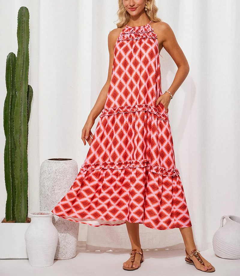 ✨WOMEN'S ELEGANT HOLLOWER OUT WAIST A LINE SPAGHETTI STRAPS DRESS (BUY 2 FREE SHIPPING)