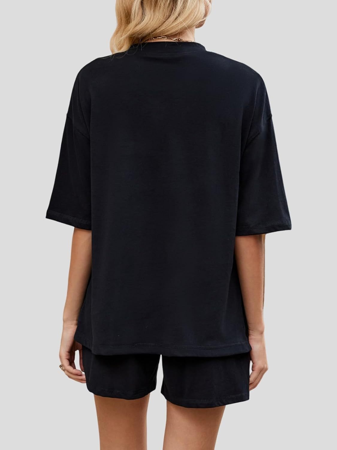 🔥HOT SALE🔥2025 New Womens Half Sleeve Crew Neck Summer Matching Lounge Sets(Buy 2 Free Shipping)