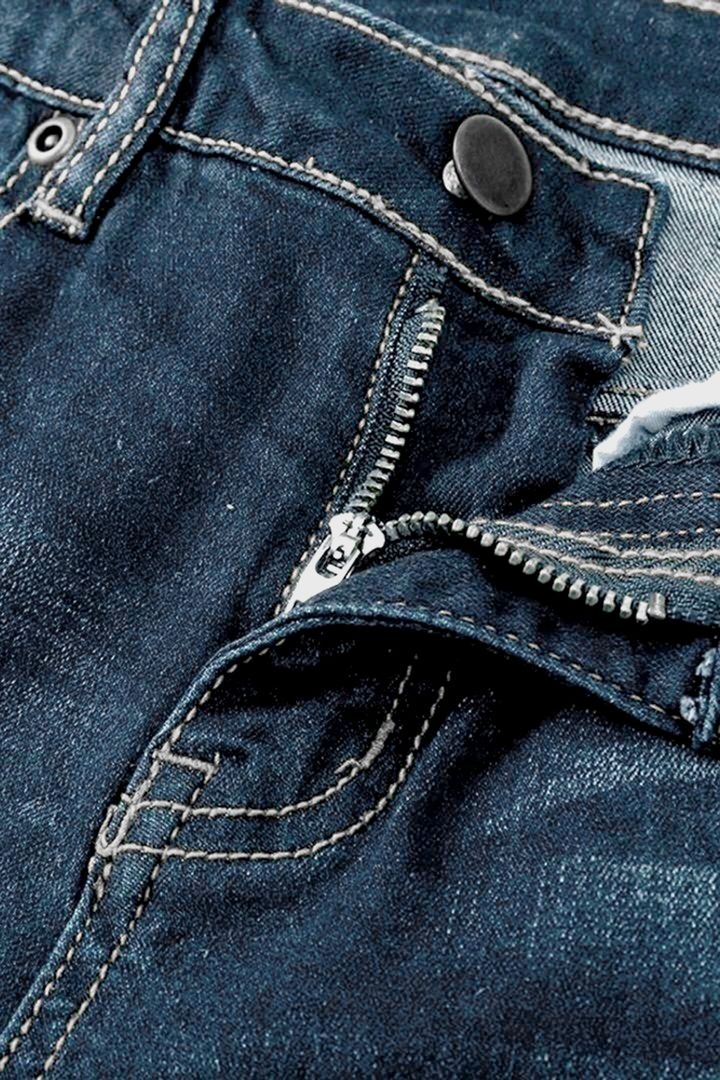 MIDIROS Vintage Low Waist Ripped Button Up Jeans-Umairmen