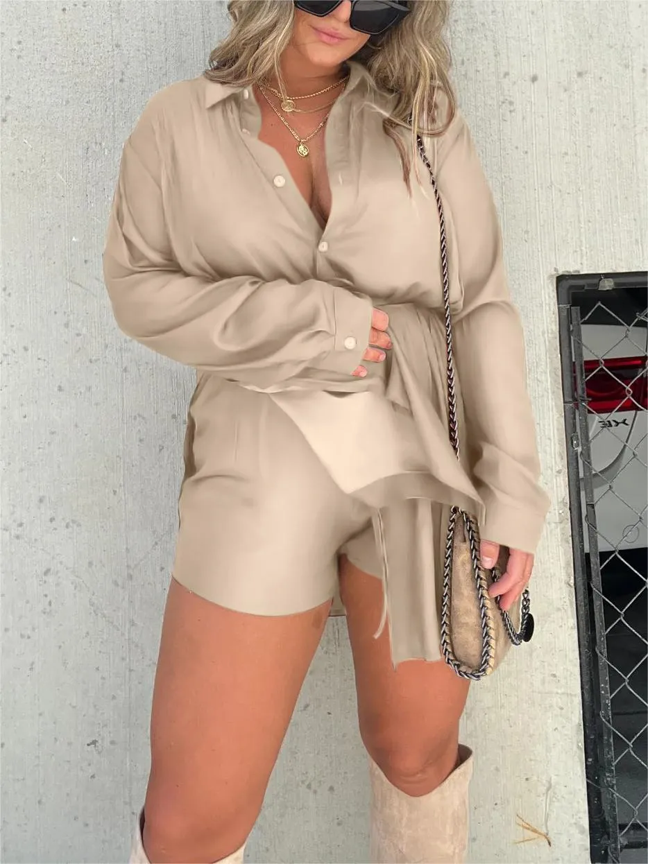 🔥🔥🔥🔥Satin Covered Nights Romper Set (Buy 2 Free Shipping)