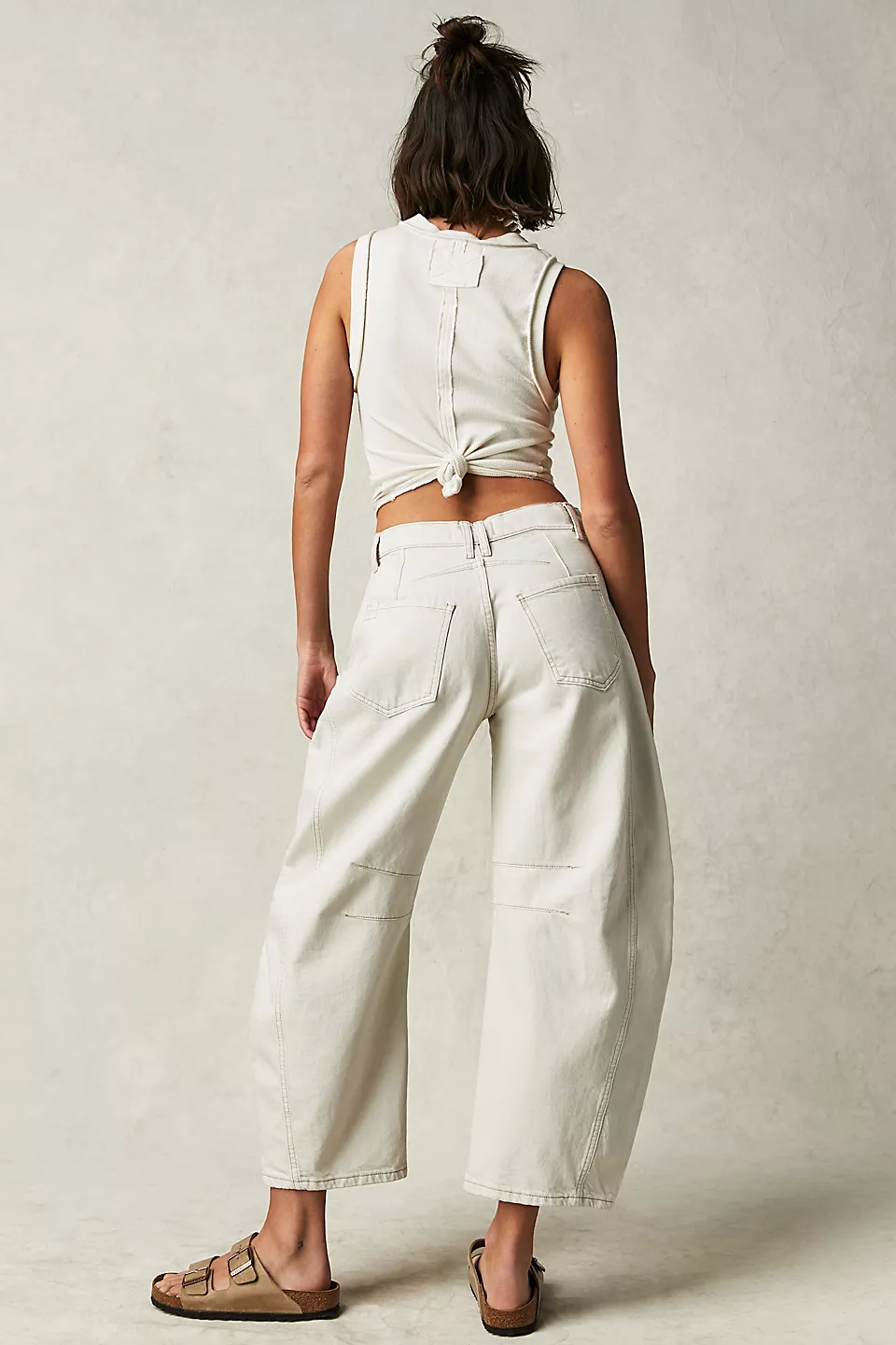 Mid low waist wide leg wide leg