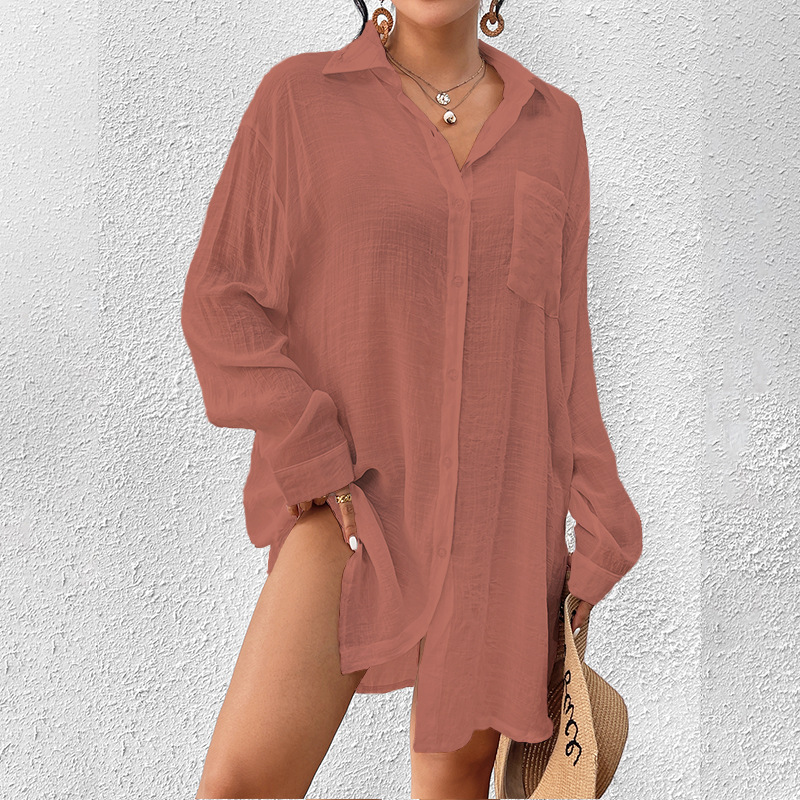 Women's Button Long Sleeve Lapel Shirt(BUY 2 FREE SHIPPING)