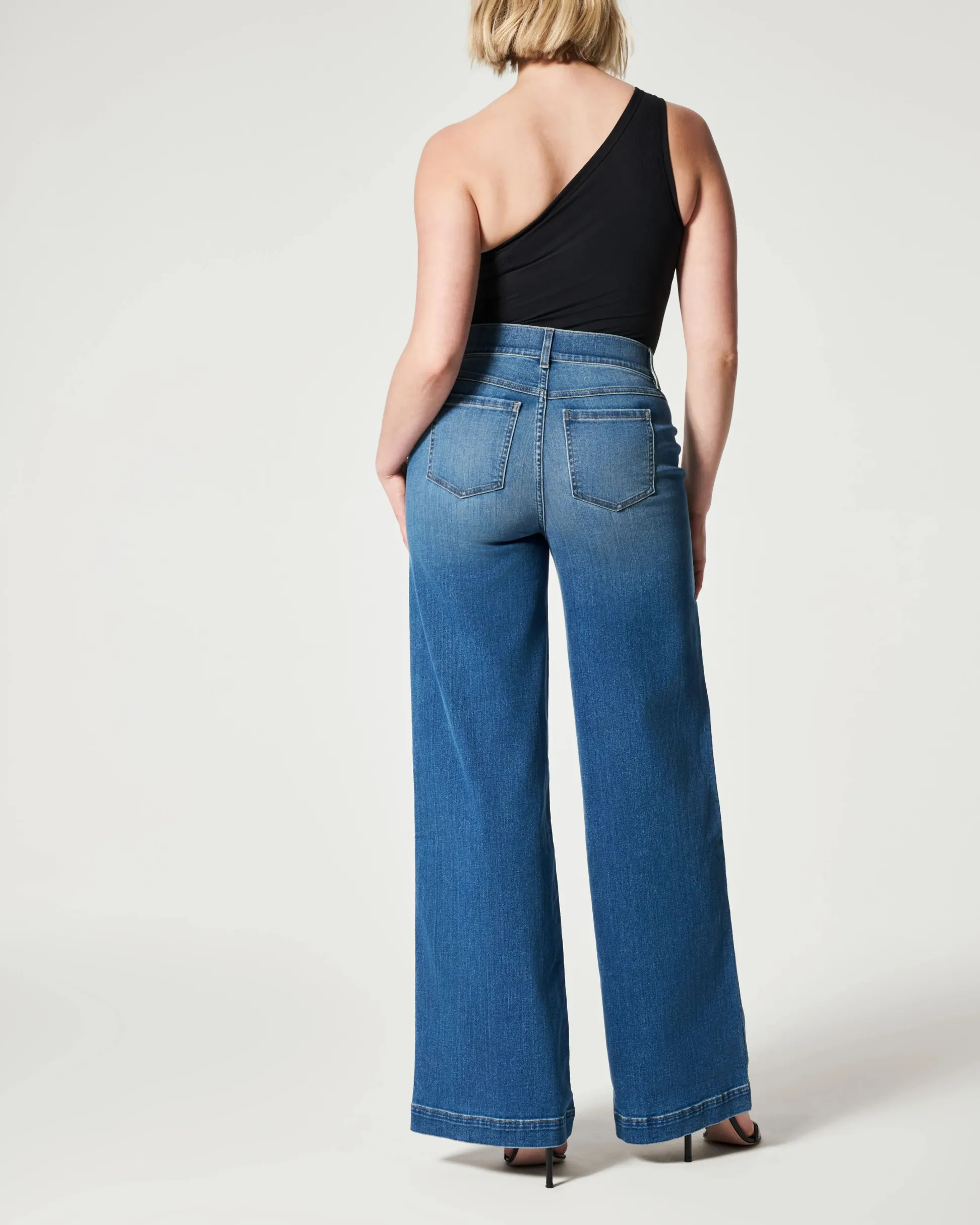SEAMED FRONT WIDE LEG JEANS (BUY 2 FREE SHIPPING)