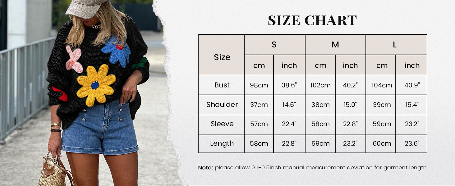 flower sweater for women