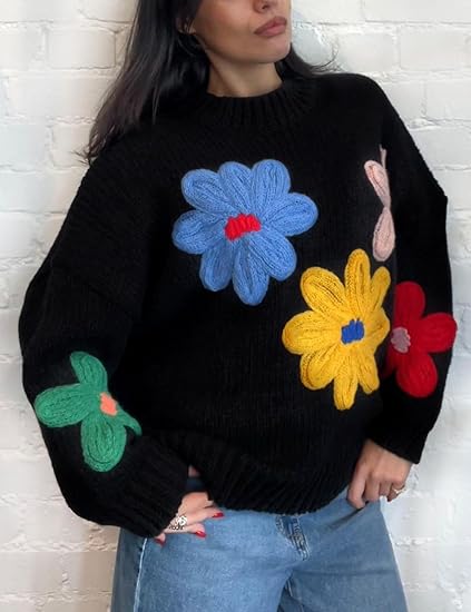 Women's Short Floral Sweater（BUY 2 FREE SHIPPING)