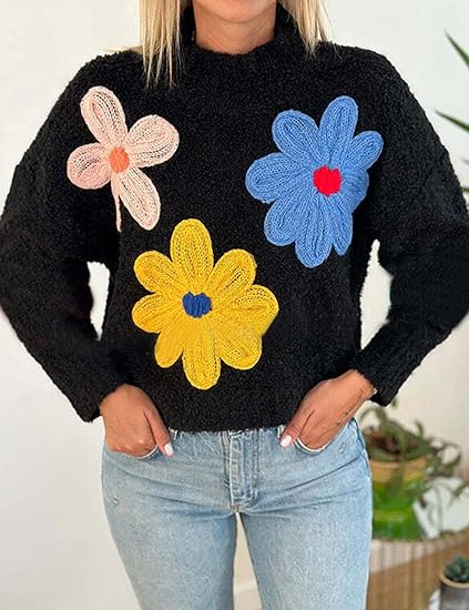 Women's Short Floral Sweater（BUY 2 FREE SHIPPING)