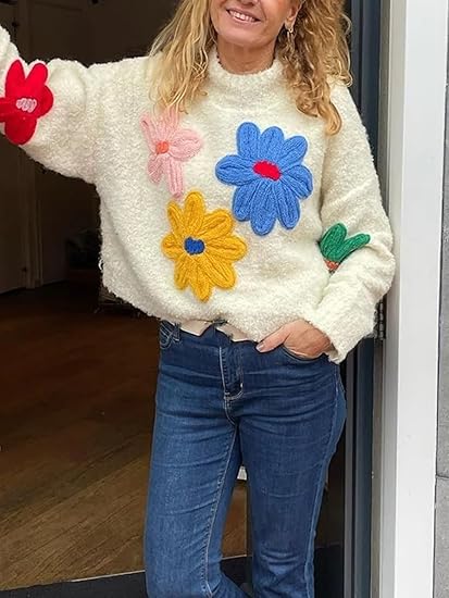 Women's Short Floral Sweater（BUY 2 FREE SHIPPING)