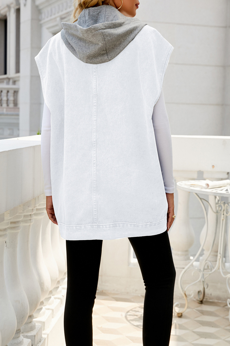 Hooded option denim Cargo Vest(BUY 2 FREE SHIPPING)