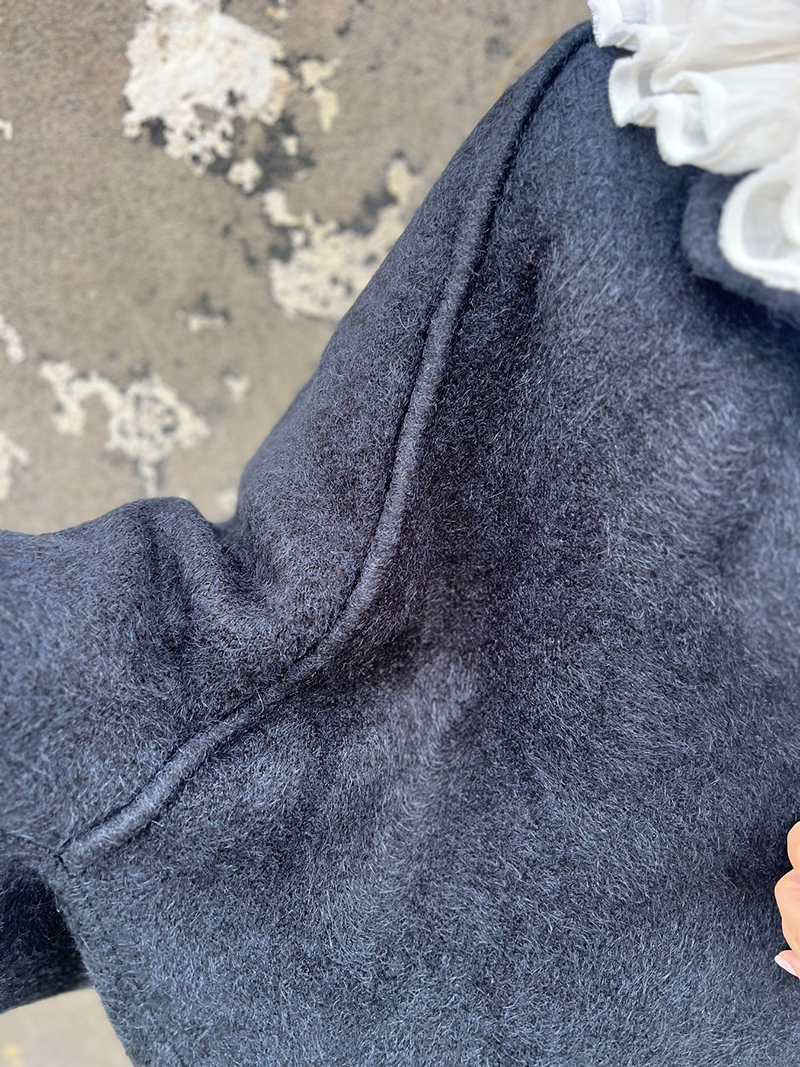 Loose Cropped Batwing Sleeve Button Jacket（BUY 2 FREE SHIPPING)