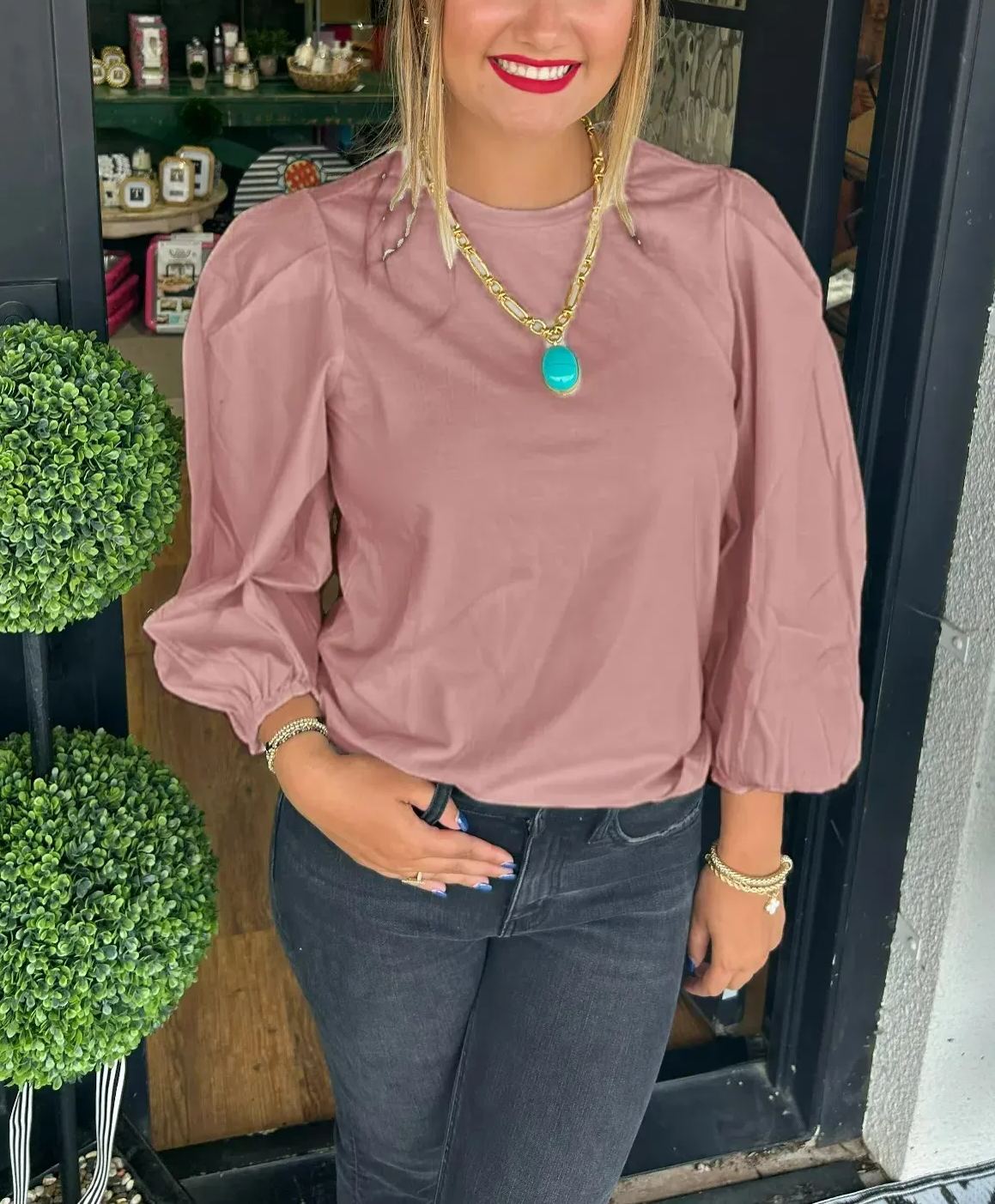 Women's Poplin Sleeve Tops (Buy 2 Free Shipping)