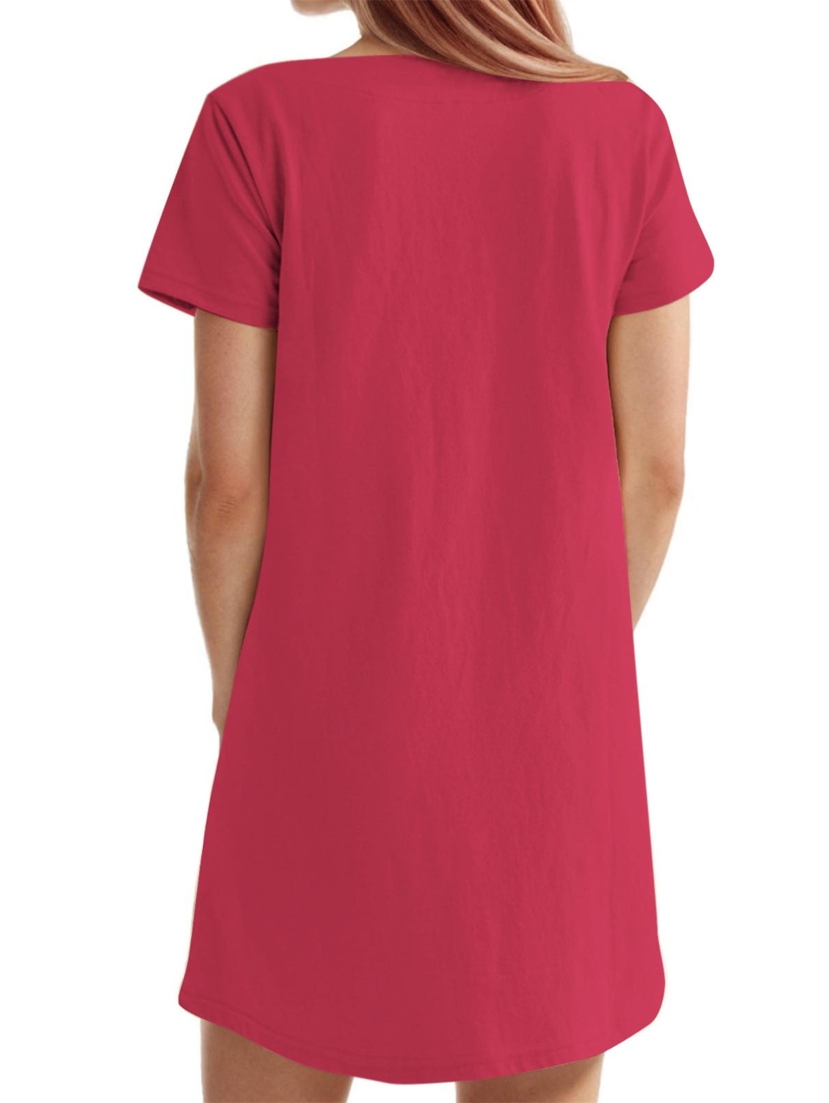 Women's Solid Square Neck Pocket Mini Dress (Buy 2 Free Shipping)