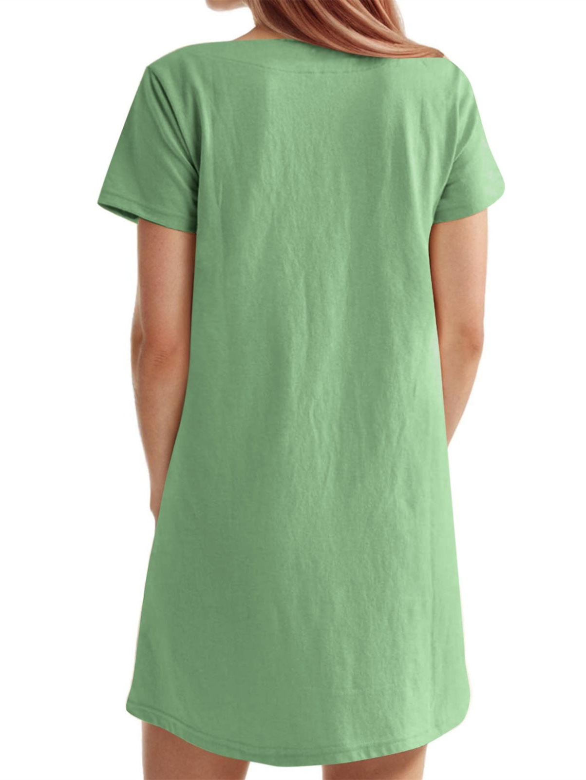 Women's Solid Square Neck Pocket Mini Dress (Buy 2 Free Shipping)