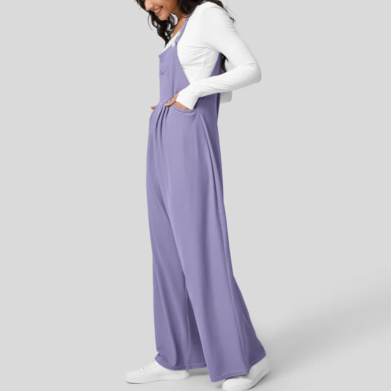 Adjustable Strap Button Multiple Pockets Plicated Waffle Casual Overalls.✨(Buy 2 Free Shipping)