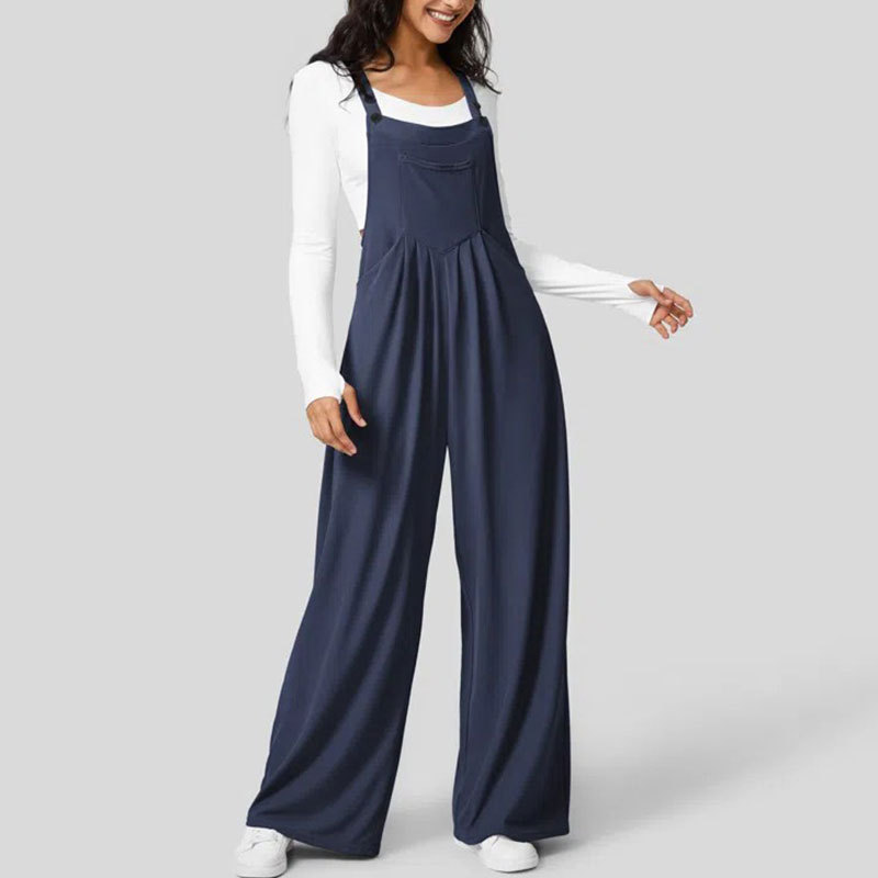 Adjustable Strap Button Multiple Pockets Plicated Waffle Casual Overalls.✨(Buy 2 Free Shipping)