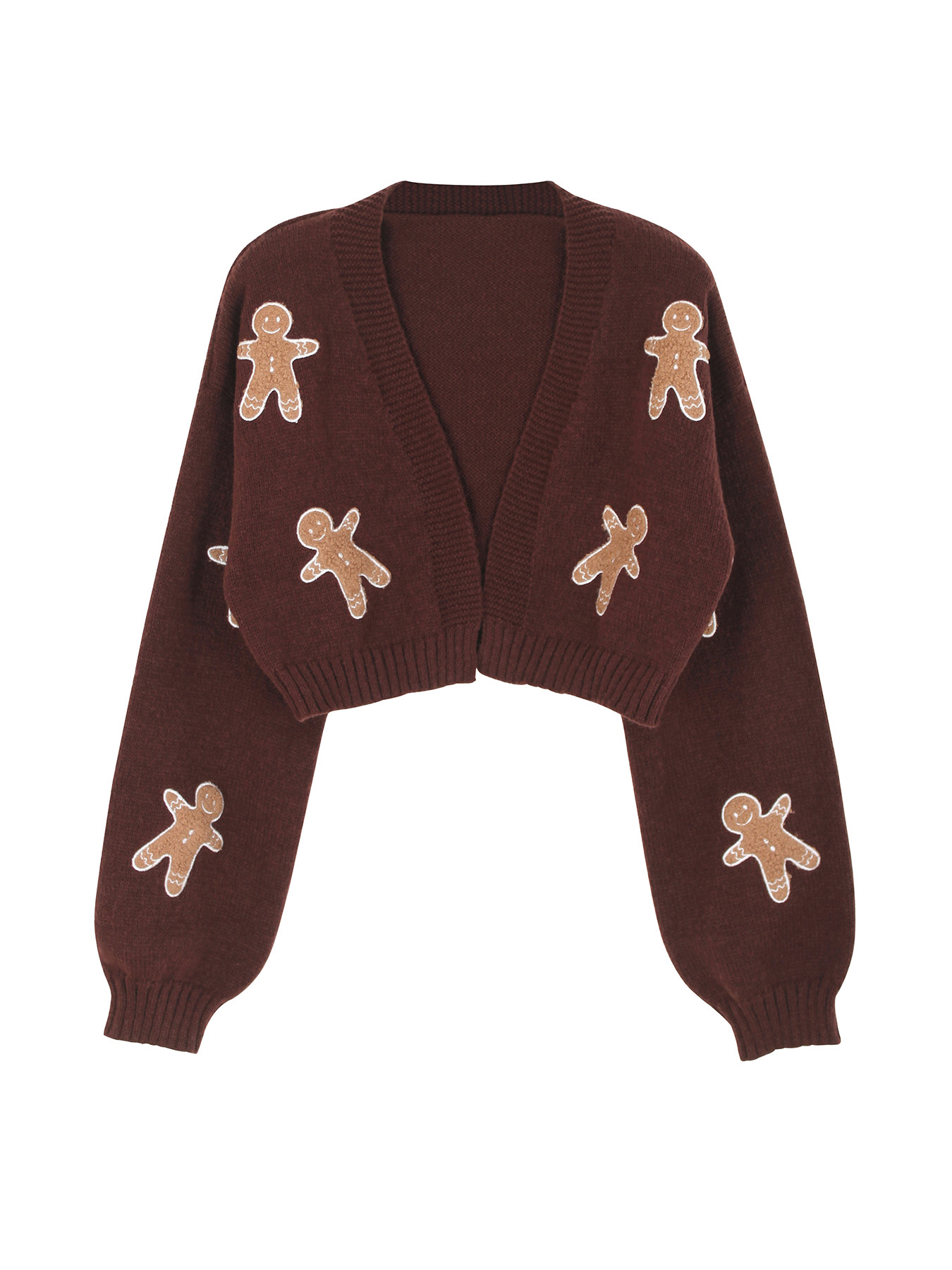 Cozy Crop Gingerbread Sweater（BUY A FREE SHIPPING)