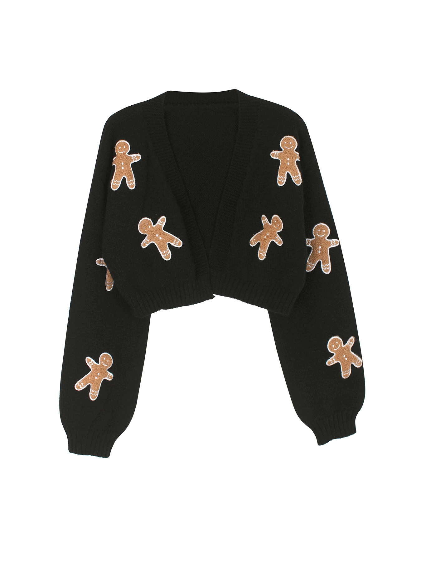 Cozy Crop Gingerbread Sweater（BUY A FREE SHIPPING)