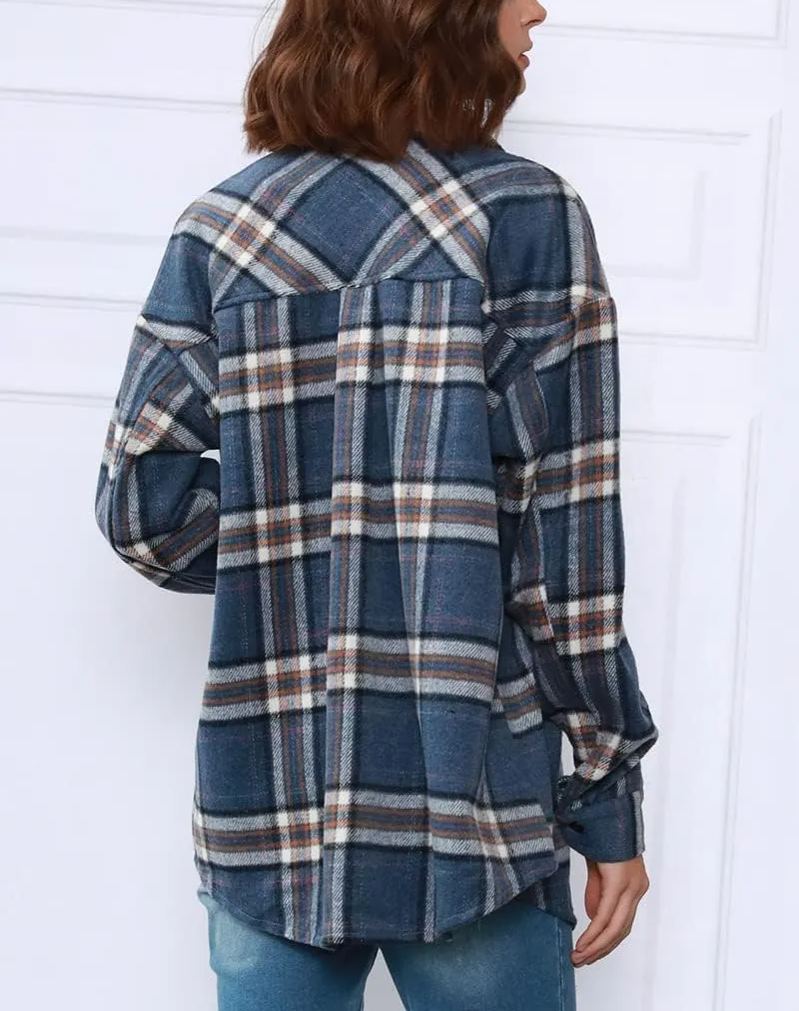 Hot Sale Women's Fall Flannel Plaid Button Down Shirts Jackets (BUY 2 FREE SHIPPING)
