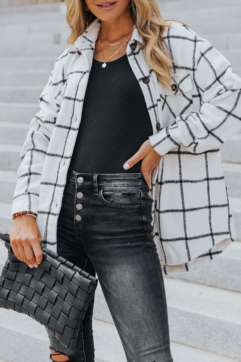 Hot Sale Women's Fall Flannel Plaid Button Down Shirts Jackets (BUY 2 FREE SHIPPING)