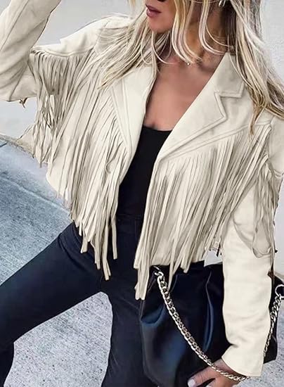 Women's Faux Suede Tassel Cowgirl Jackets