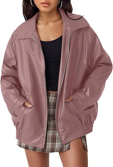 Women's Oversized Faux Suede Leather Jacket(BUY 2 FREE SHIPPING)