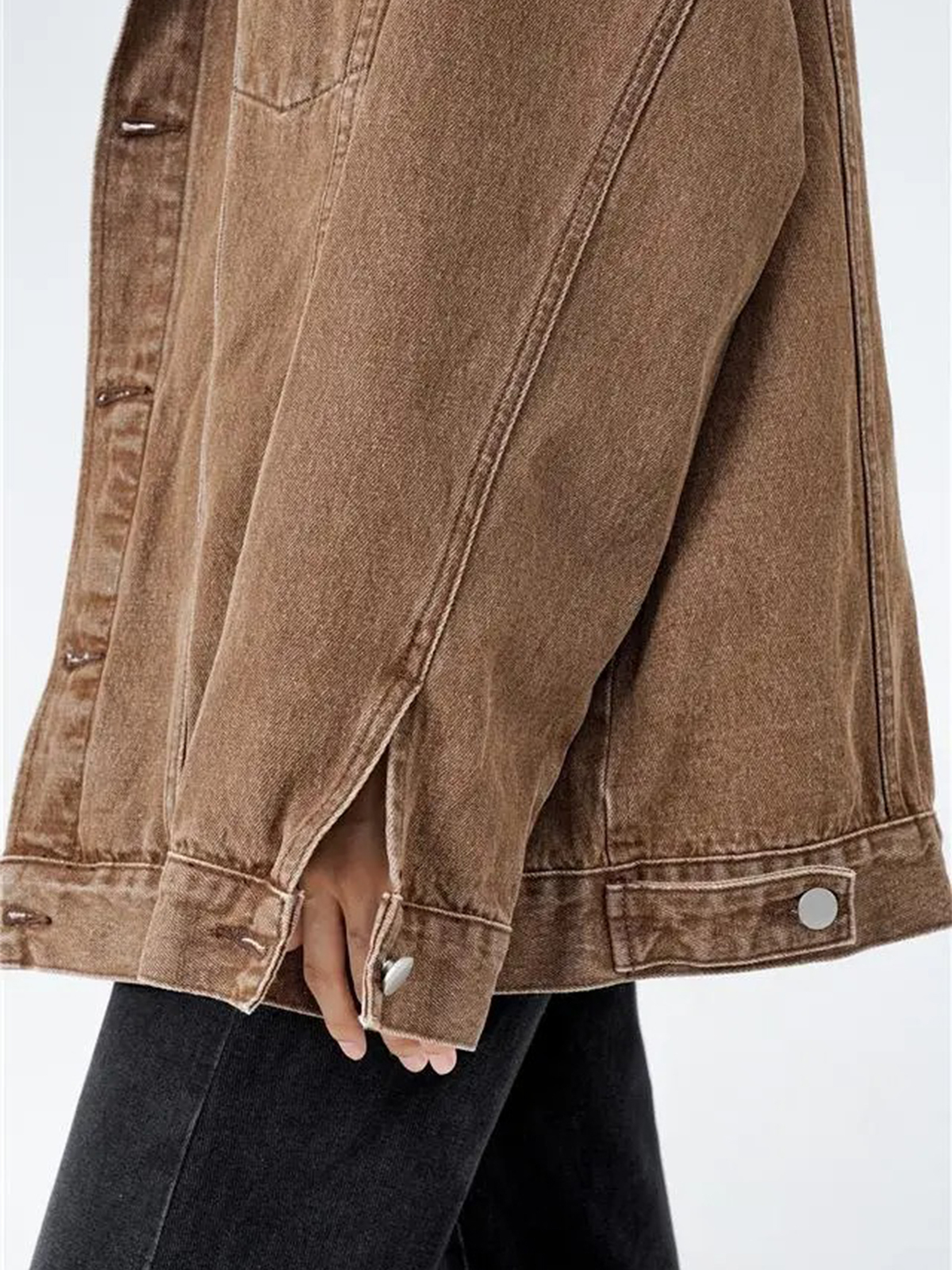 Women's Casual Trendy Button Denim Jacket with Pockets(BUY 2 FREE SHIPPING)