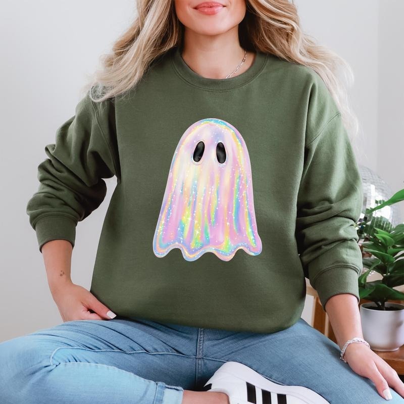 👻Halloween Shimmering Ghost Sweatshirt(Buy 2 Free Shipping)