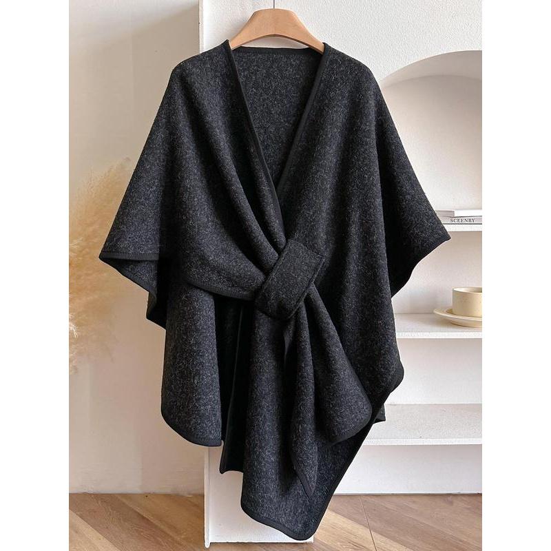 Women's Solid Color Cape Shawl, Casual Elegant Wrap Shawl Daily Wear, Fashion Modesty Accessories Women & Girls（buy 2 free shipping)