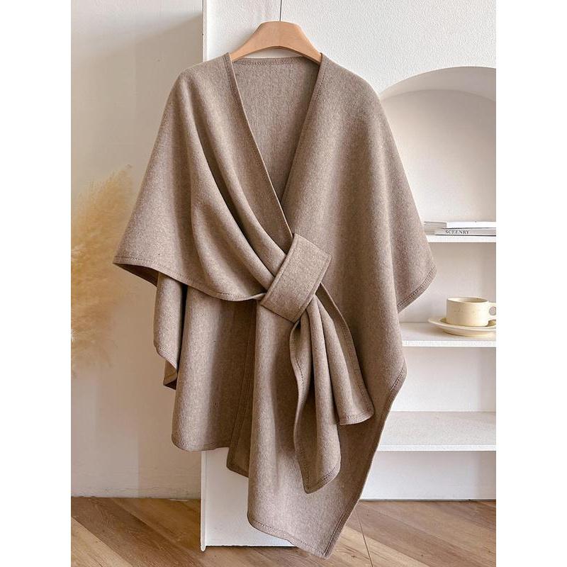 Women's Solid Color Cape Shawl, Casual Elegant Wrap Shawl Daily Wear, Fashion Modesty Accessories Women & Girls（buy 2 free shipping)