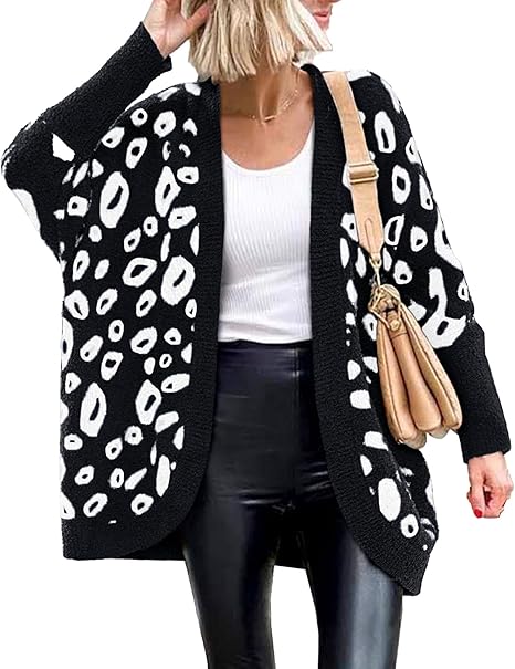 Loose Leopard Pocket Cardigan Sweater（BUY 2 FREE SHIPPING)