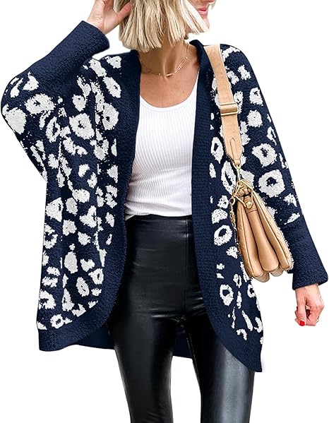 Loose Leopard Pocket Cardigan Sweater（BUY 2 FREE SHIPPING)