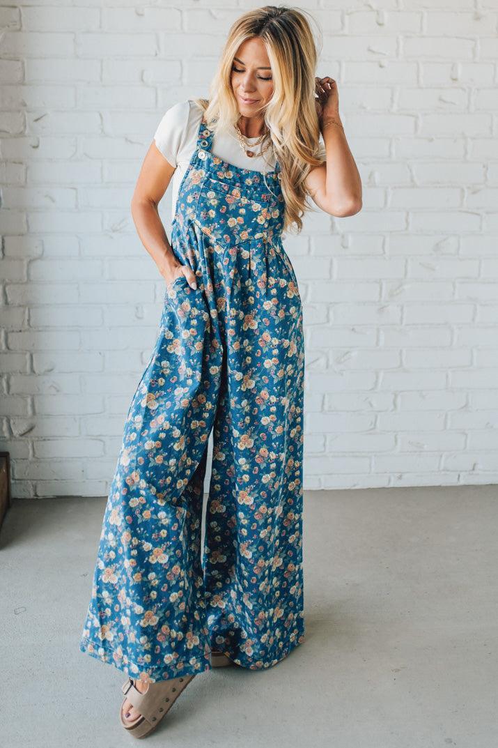 Vintage Rose Denim Overalls(BUY 2 FREE SHIPPING)