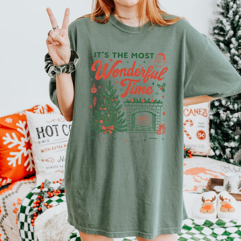"This is the best time" Christmas T-shirt（BUY 3 FREE SHIPPING)