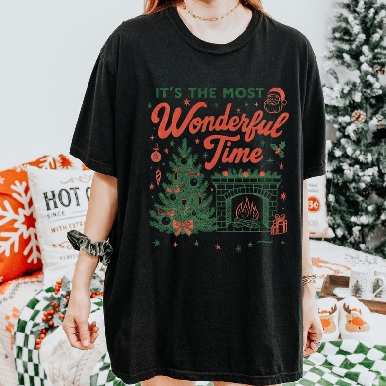 "This is the best time" Christmas T-shirt（BUY 3 FREE SHIPPING)