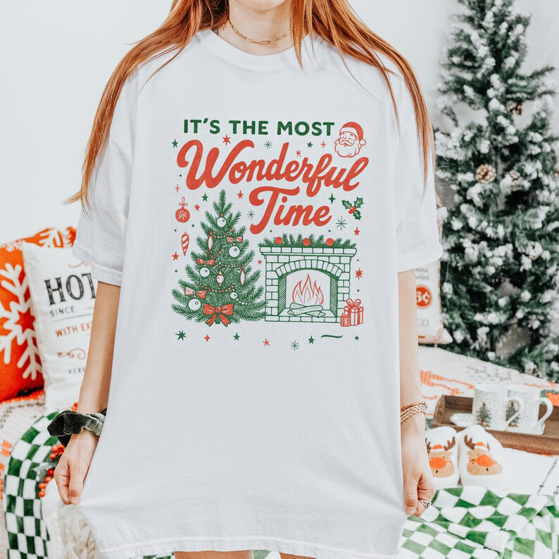 "This is the best time" Christmas T-shirt（BUY 3 FREE SHIPPING)