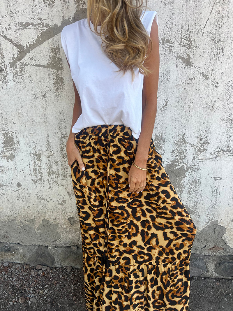 Women's Leopard Layered Strappy Dress (Buy 2 Free Shipping)