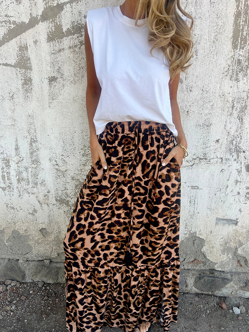 Women's Leopard Layered Strappy Dress (Buy 2 Free Shipping)