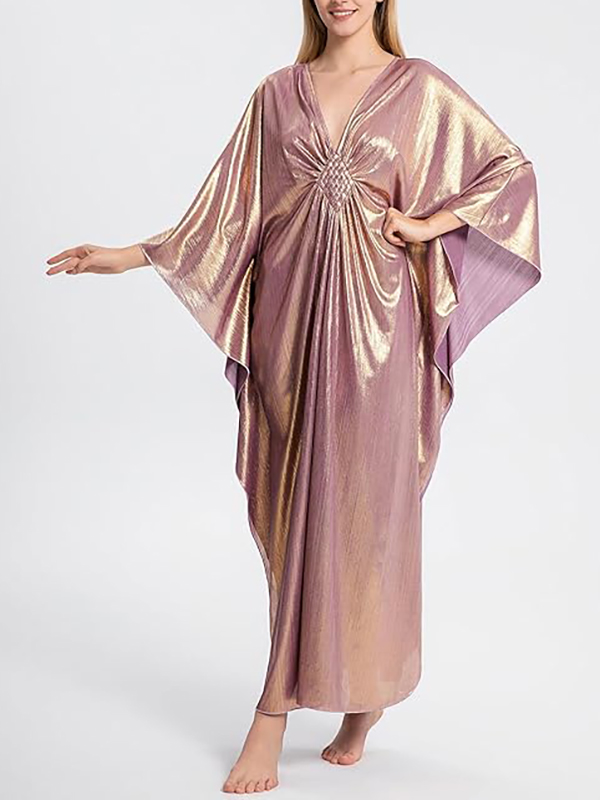 Sparkling Batwing Beach Cover-up Maxi Dress & Loungewear