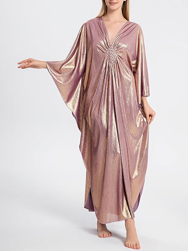 Sparkling Batwing Beach Cover-up Maxi Dress & Loungewear