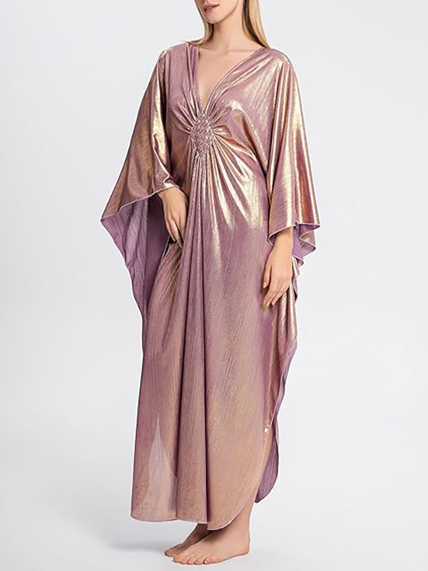 Sparkling Batwing Beach Cover-up Maxi Dress & Loungewear