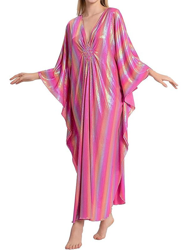 Sparkling Batwing Beach Cover-up Maxi Dress & Loungewear