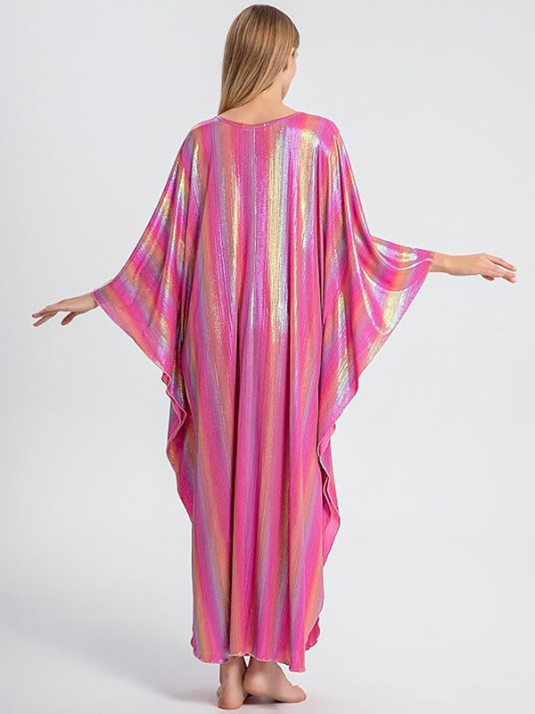 Sparkling Batwing Beach Cover-up Maxi Dress & Loungewear