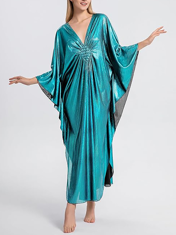 Sparkling Batwing Beach Cover-up Maxi Dress & Loungewear