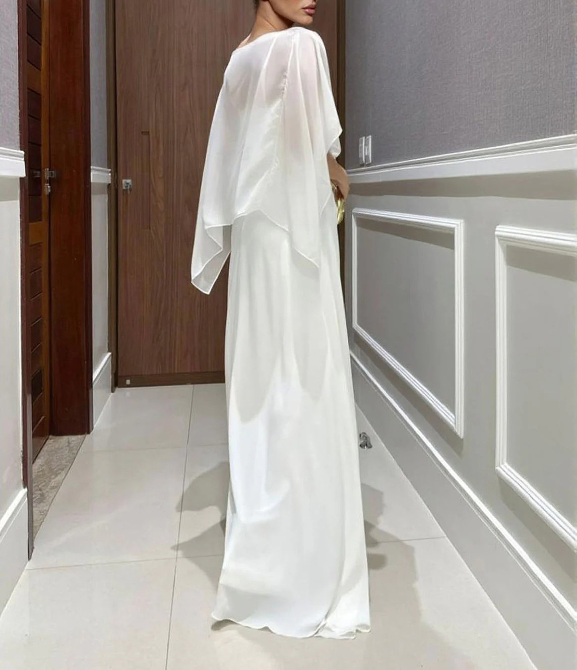 Women Round Neck Top + Patchwork Pants Casual Set with Temperament