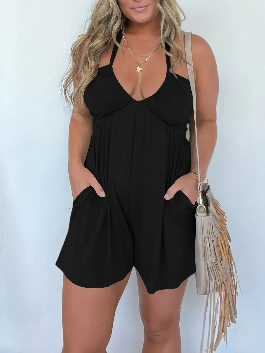 🔥🔥🔥🔥2024 NEW HALTER NECK ROMPER